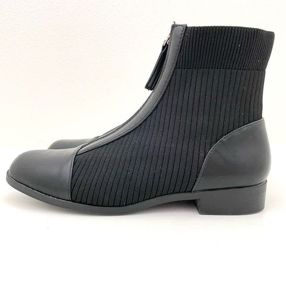 Journee Collection Black Front Zip Bexlie Bootie Women’s size 9 - Picture 9 of 10